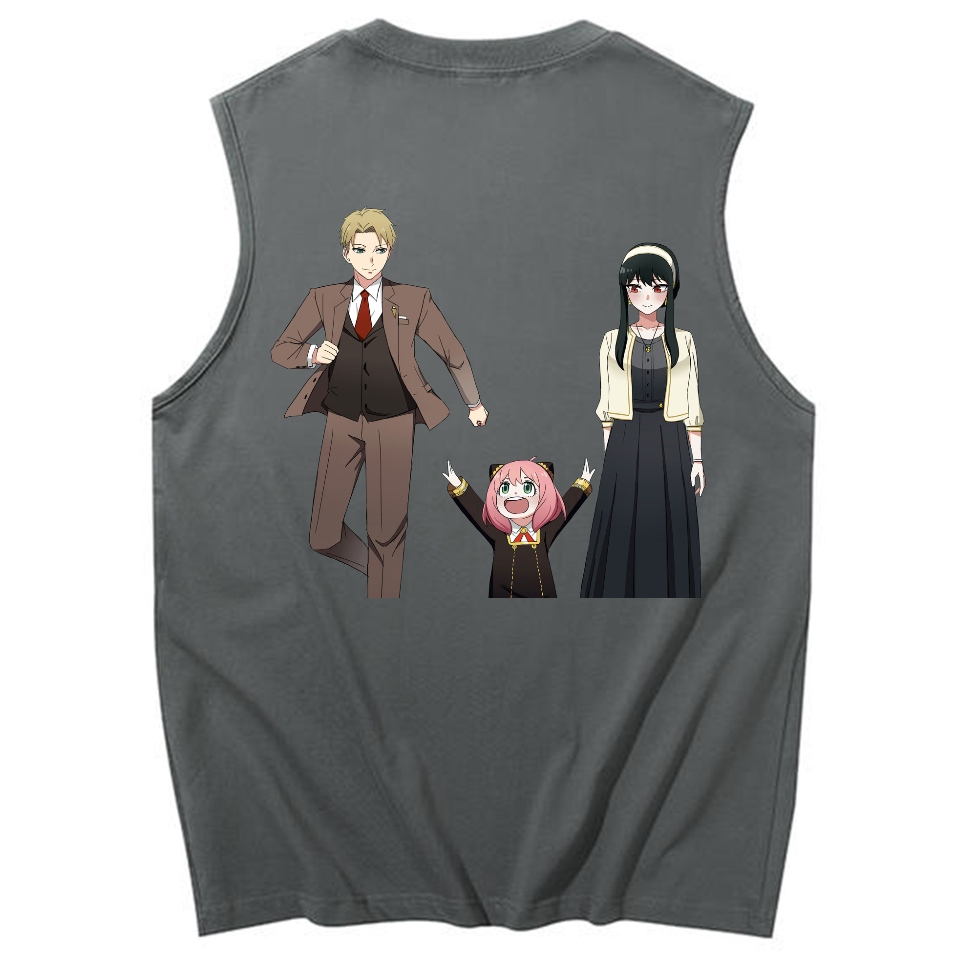 （画像用） SPY×FAMILY间谍家家酒 コットン100％タンクトップ（背面プリント）